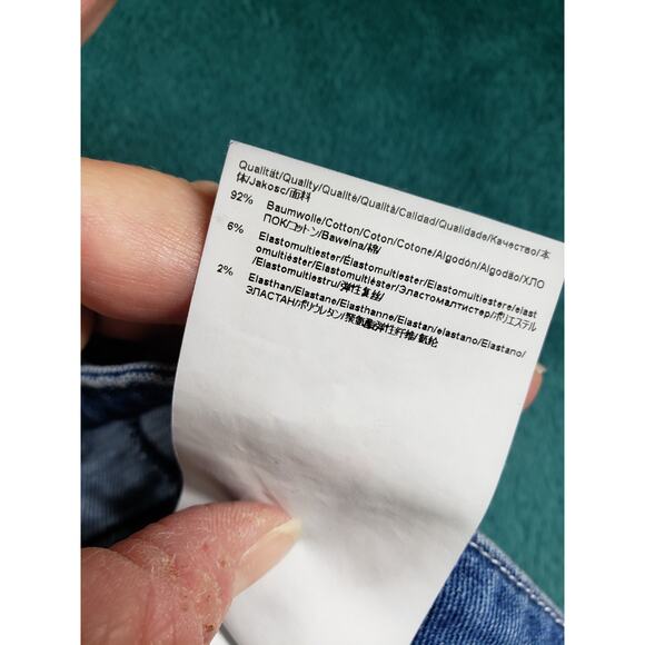 Hugo Boss Jeans Size 38x32 Mens Blue Pant Preppy Stretch Italian Fabric Straight - Picture 5 of 16